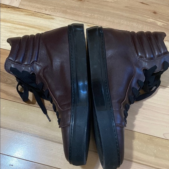 Rudsak Burgundy Leather High-Top Sneakers - Picture 10 of 17